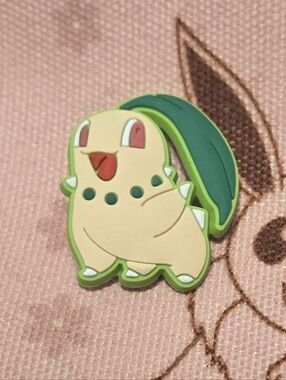 3/$10 Chikorita Pokemon Croc Charm